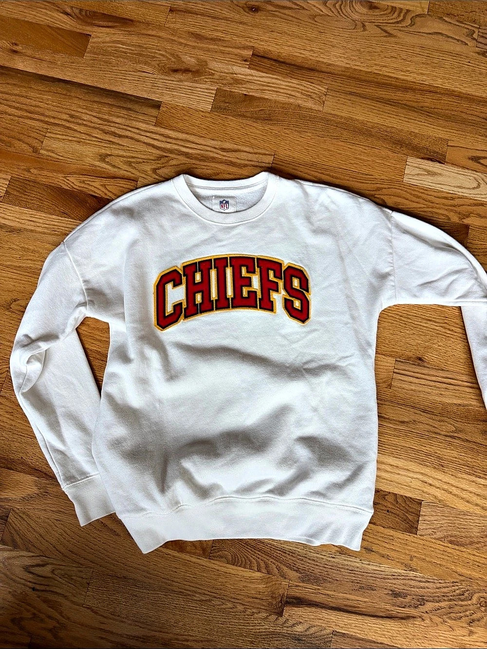 NFL Kansas City Chiefs White Boys 15/16 Sweatshirt Like New